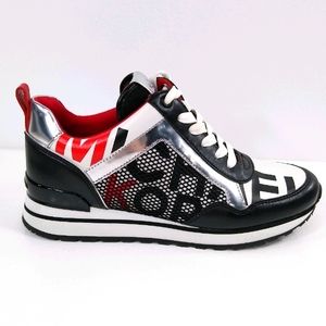 Michael Kors Size 7 Sneaker Maddy Trainers Red